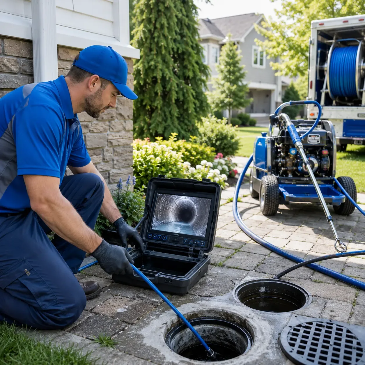 Outdoor drain cleaning professionals serving Woodburn, KY