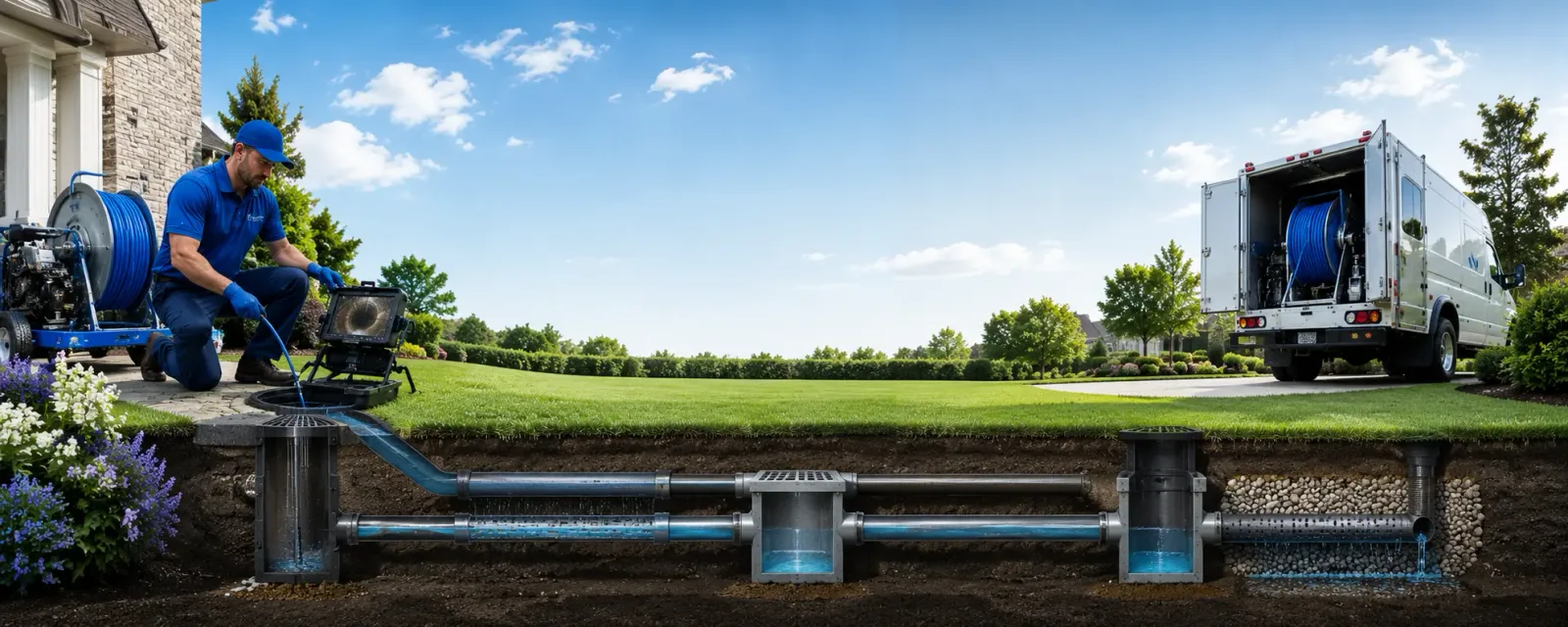 Outdoor drain cleaning information for Woodburn, KY